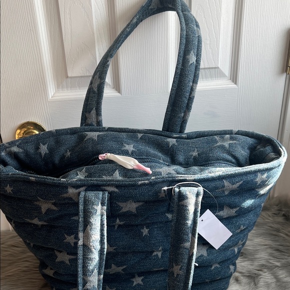 Wildfox Denim Blue Star Tote - Picture 3 of 8